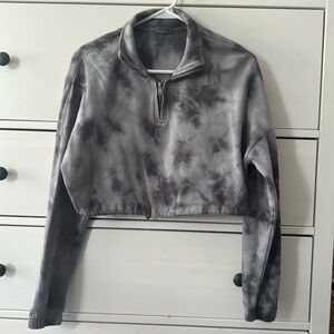 Garage tie dye cropped crew neck